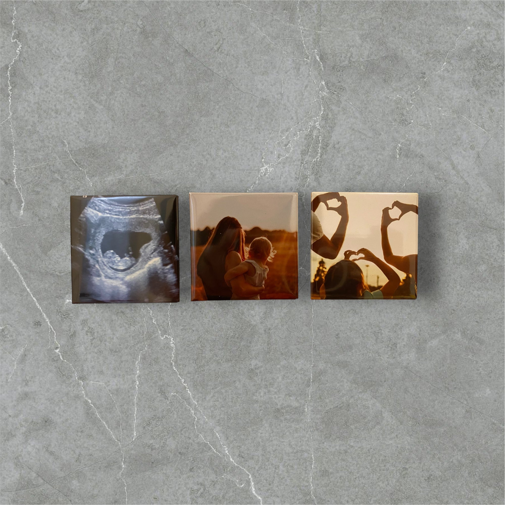 2"x 2" Photo Magnets- 3
